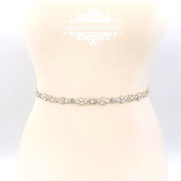 Magnificence thin bridal belt Betty - new with tag - Picture 1 of 2